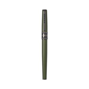 Rebel Collection Garrison Green Fountain Pen Gunmetal Trim & Black PVD Extra Fine Nib