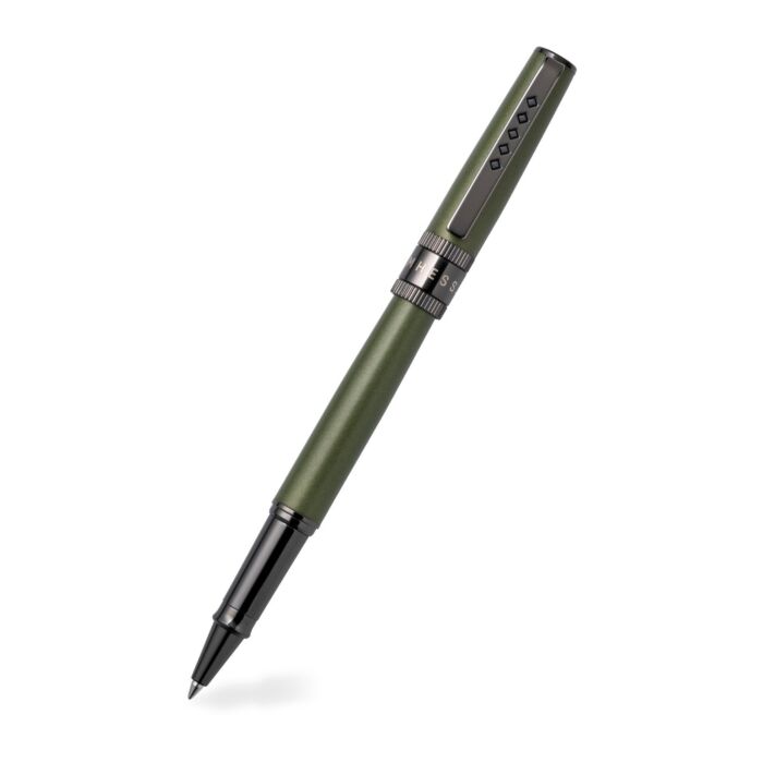 Rebel Collection Garrison Green Rollerball Pen with Gunmetal Trim