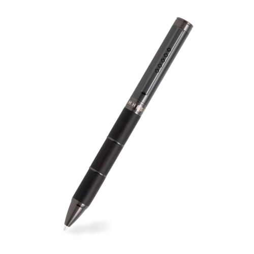Tom Hessin Revolution Collection Charcoal Ballpoint Pen with Wooden Barrel & Gunmetal Trim