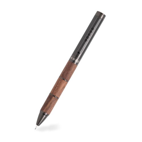 Tom Hessin Revolution Collection Rustic Mechanical Pencil with Wooden Barrel & Gunmetal Trim