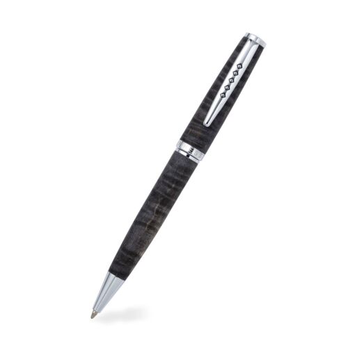 Edinburgh Collection Stockbridge Stone Ballpoint Pen Wooden Barrel & Chrome Trim